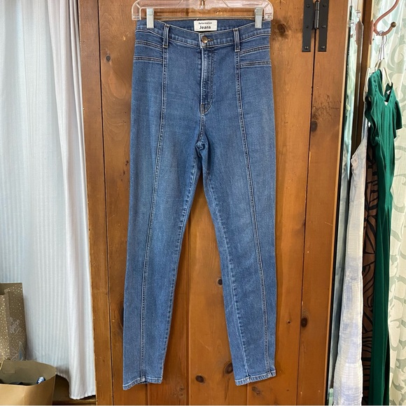 REFORMATION Suzie Skinny Jeans Cut LY583 Wash Rhine Sz 27 - Picture 2 of 6